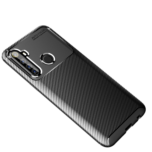 

For OPPO Realme 6i Carbon Fiber Texture Shockproof TPU Case(Black)