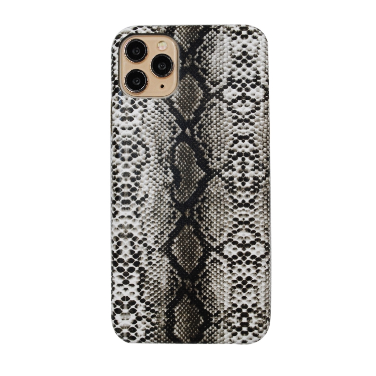 

For iPhone 11 Pro Snake Skin Pattern PU+PVC Material Shockproof Mobile Protective Case(Grey)