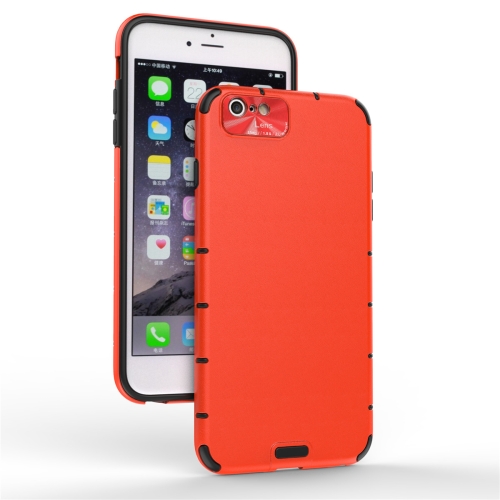

For iPhone 6 Plus & 6s Plus Shockproof Grain PC + TPU Case(Red)