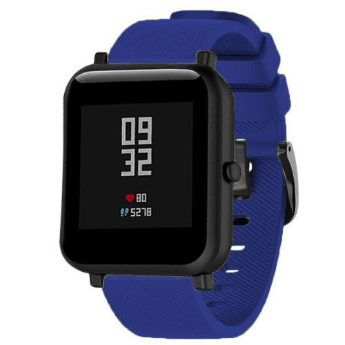 

20mm For Huami Amazfit GTS / Samsung Galaxy Watch Active 2 / Gear Sport Silicone Strap(Blue)