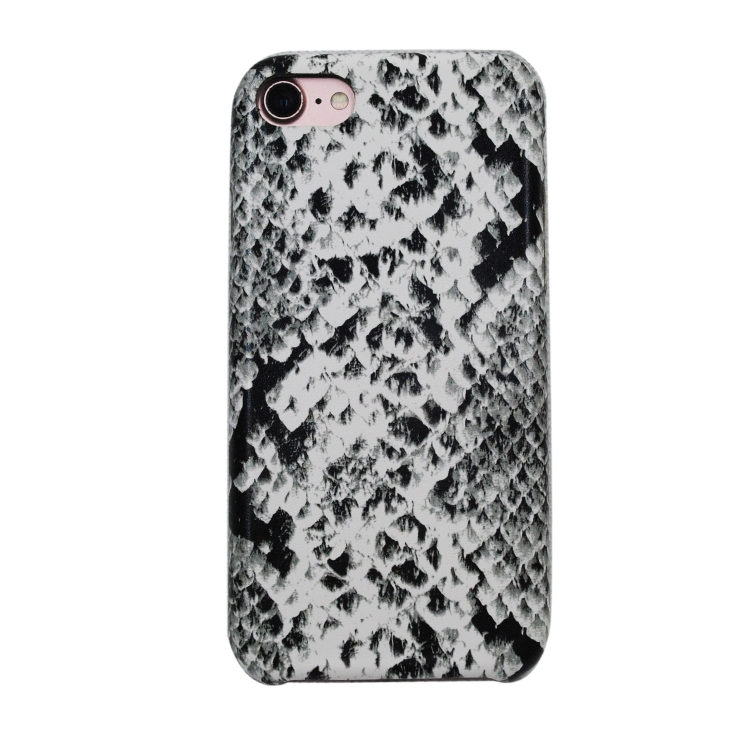 

For iPhone 8 / 7 Snake Skin Pattern PU+PVC Material Shockproof Mobile Protective Case(Grey)