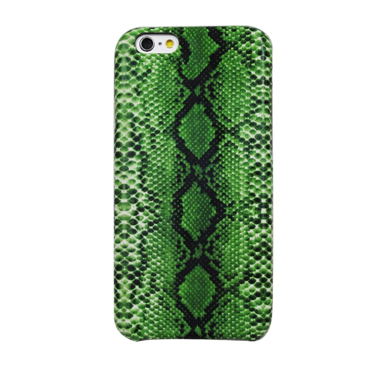 

For iPhone 6 / 6s Snake Skin Pattern PU+PVC Material Shockproof Mobile Protective Case(Grass Cyan)
