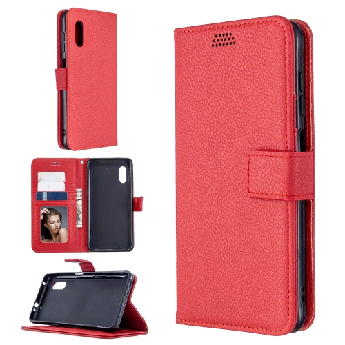 

For Samsung Galaxy Xcover Pro Litchi Texture Horizontal Flip Leather Case with Holder & Card Slots & Wallet & Photo Frame(Red)