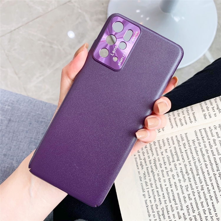 

For Samsung Galaxy S20 Plus All-Inclusive Pure Prime Skin Plastic Case with Lens Ring Protection Cover(Purple)