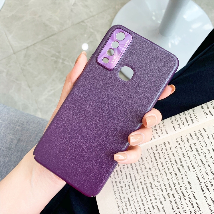 

For VIVO Y3/Y17 All-Inclusive Pure Prime Skin Plastic Case with Lens Ring Protection Cover(Purple)
