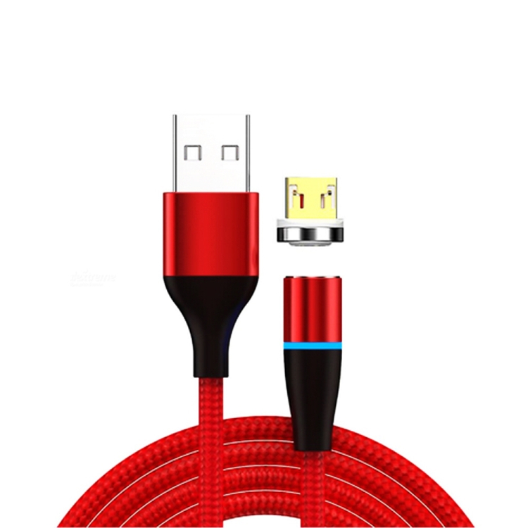 

3A USB to Micro USB Fast Charging + 480Mbps Data Transmission Mobile Phone Magnetic Suction Fast Charging Data Cable, Cable Length: 1m(Red)