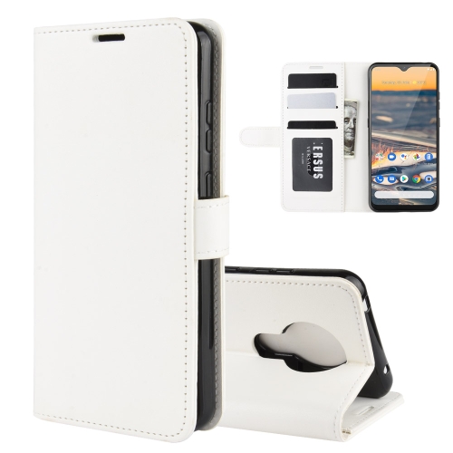 

For Nokia 5.3 R64 Texture Single Horizontal Flip Protective Case with Holder & Card Slots & Wallet& Photo Frame(White)