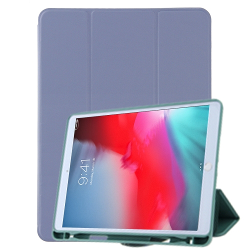 

For iPad 9.7(2018)/(2017)/Air 2/Air Honeycomb Ventilation Foldable Deformation Horizontal Flip PU Leather Case with 3-Folding Holder & Pen Slot & Smart Sleep / Wake-up(Purple)