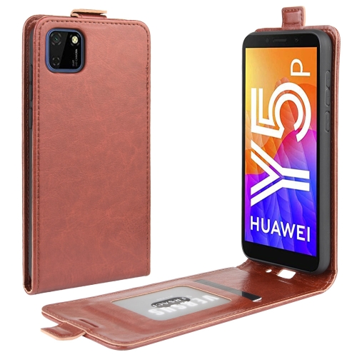 

For Huawei Y5p/Honor 9S R64 Texture Single Vertical Flip Leather Protective Case with Card Slots & Photo Frame(Brown)