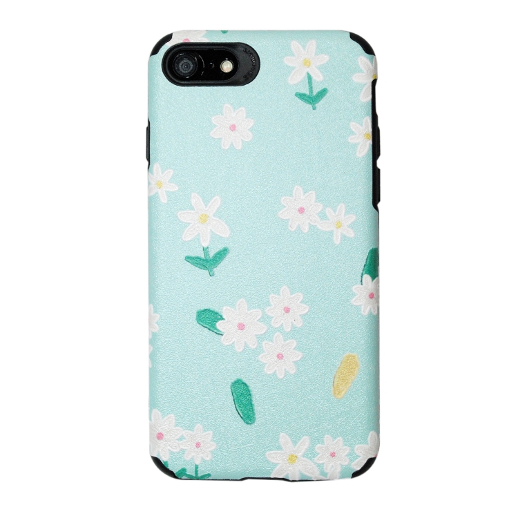 

For iPhone 8/7 Chrysanthemum Pattern TPU+PC Four-corner Shockproof Protective Case with Holder(Chrysanthemum)