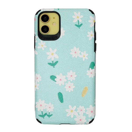 

For iPhone 11 Chrysanthemum Pattern TPU+PC Four-corner Shockproof Protective Case with Holder(Chrysanthemum)