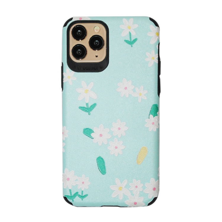 

For iPhone 11 Pro Chrysanthemum Pattern TPU+PC Four-corner Shockproof Protective Case with Holder(Chrysanthemum)