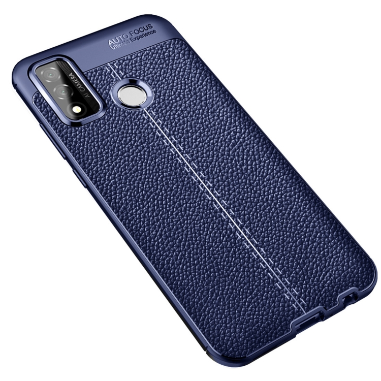 

For Huawei P smart 2020 Litchi Texture TPU Shockproof Case(Navy Blue)