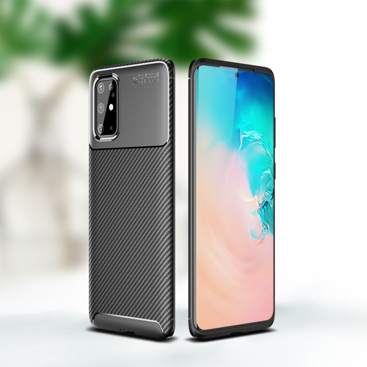 

For OPPO Reno 4 Pro Carbon Fiber Texture Shockproof TPU Case(Black)