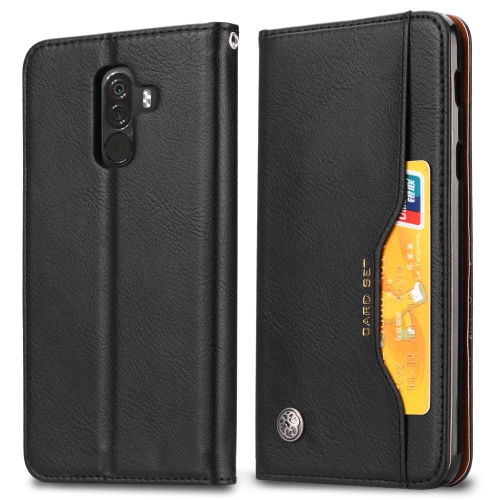 

Knead Skin Texture Horizontal Flip Leather Case for Xiaomi Pocophone F1, with Photo Frame & Holder & Card Slots & Wallet(Black)