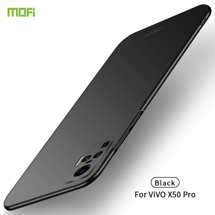 

For Vivo X50 Pro MOFI Frosted PC Ultra-thin Hard Case(Black)