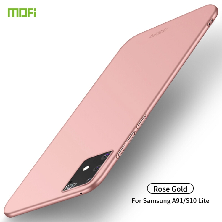 

For Samsung Galaxy A91/S10Lite MOFI Frosted PC Ultra-thin Hard C(Rose gold)