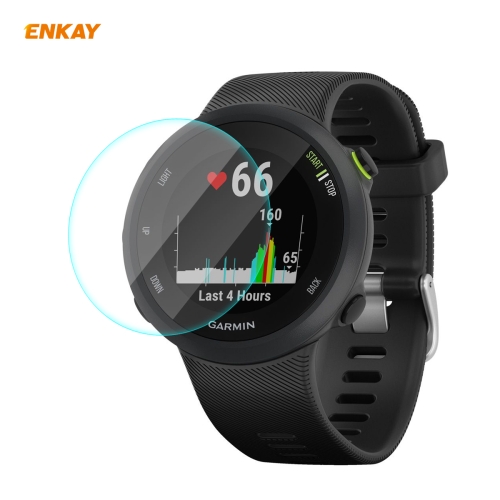 

For Garmin Forerunner 45 / 45S ENKAY Hat-Prince 0.2mm 9H 2.15D Curved Edge Tempered Glass Screen Protector Watch Film