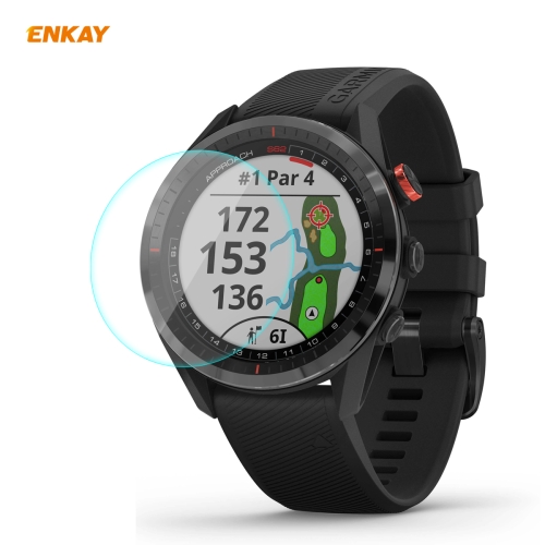 

For Garmin Approach S62 ENKAY Hat-Prince 0.2mm 9H 2.15D Curved Edge Tempered Glass Screen Protector Watch Film