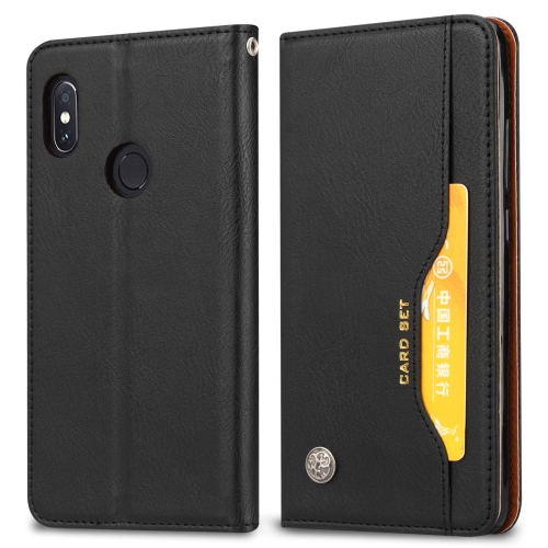 

Knead Skin Texture Horizontal Flip Leather Case for Xiaomi Redmi Note 6 Pro, with Photo Frame & Holder & Card Slots & Wallet(Black)