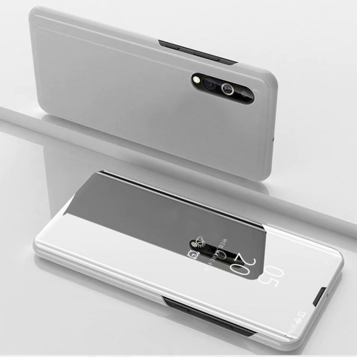 

For Huawei Y8P 2020 Plated Mirror Horizontal Flip Leather Case with Holder(Silver)