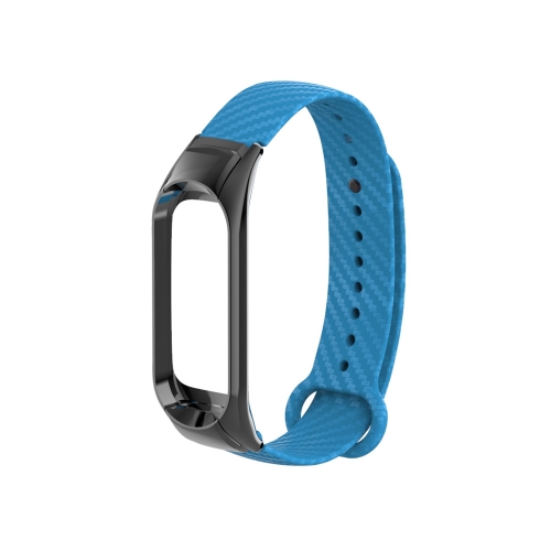 

For Xiaomi Mi Band 2 carbon fiber Replacement Wristbands Bracelet, Host not Included(Blue)