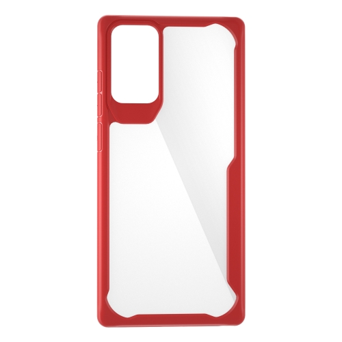 

For Samsung Galaxy Note 20 Transparent PC + TPU Full Coverage Shockproof Protective Case(Red)