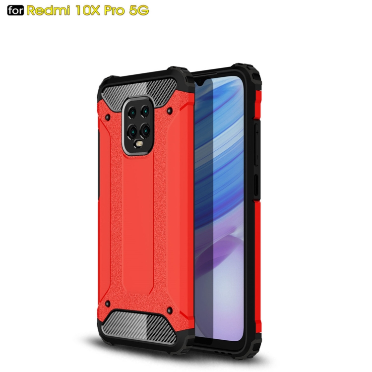 

For Xiaomi Redmi 10X Pro 5G Magic Armor TPU + PC Combination Case(Red)