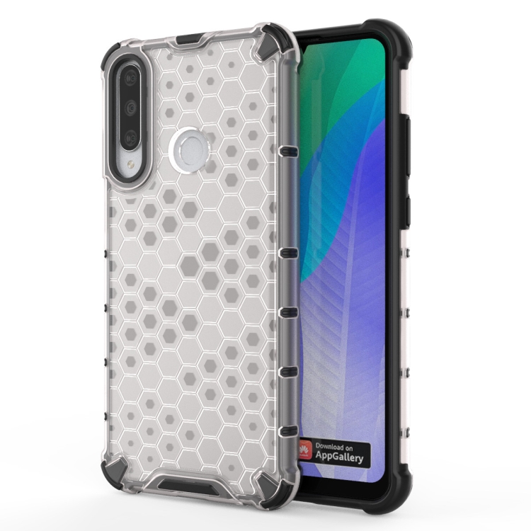 

For Huawei Y7P Shockproof Honeycomb PC + TPU Case(White)