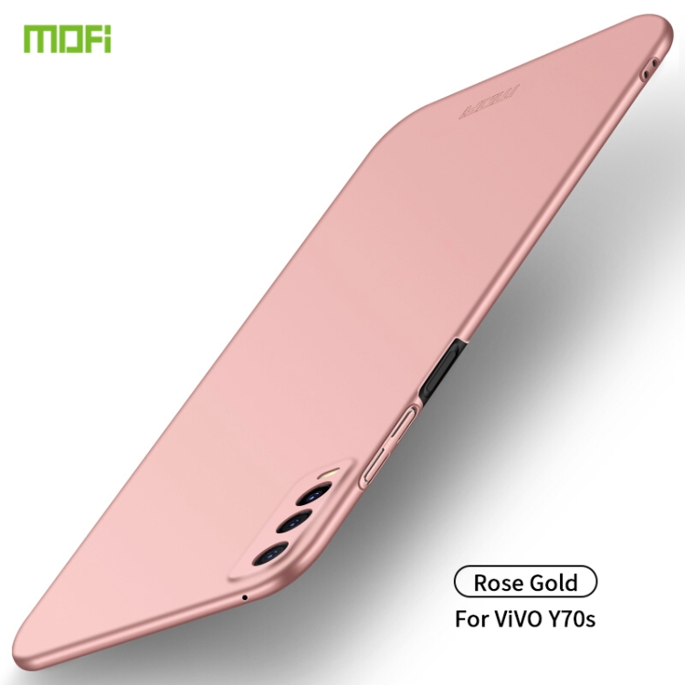

For Vivo Y70s MOFI Frosted PC Ultra-thin Hard Case(Rose Gold)