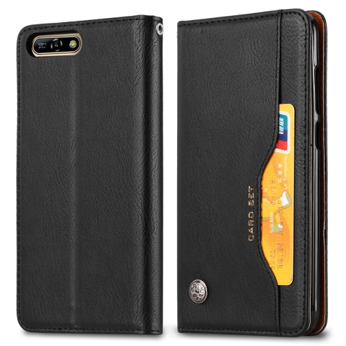 

Knead Skin Texture Horizontal Flip Leather Case for Huawei Y6 (2018) / Honor 7A / Enjoy 8e, with Photo Frame & Holder & Card Slots & Wallet(Black)