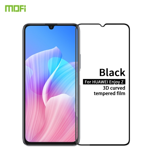 

For Huawei Enjoy Z MOFI 9H 3D Explosion-proof Curved Screen Tempered Glass Film(Black)