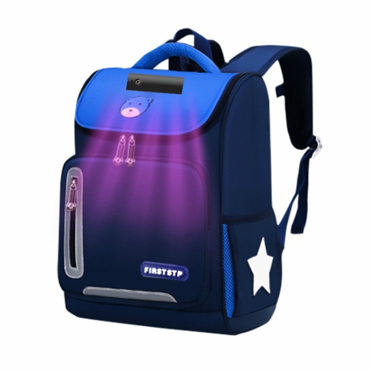 

Ultraviolet Disinfection Bag Travel Backpack Children Learning Fashion School Bag(Dark Blue)
