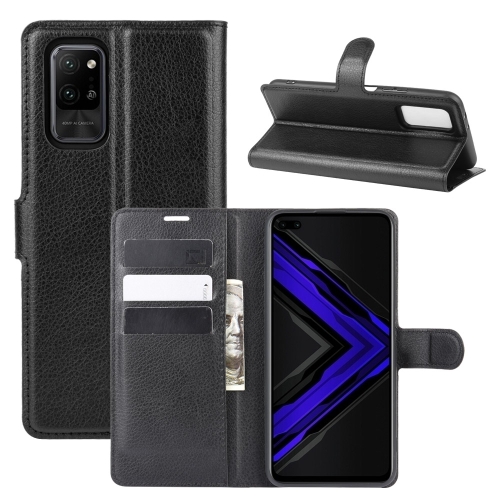 

For Huawei Honor Play4 Pro/Honor V30 Litchi Texture Horizontal Flip Leather Case with Holder & Card Slots & Wallet(Black)