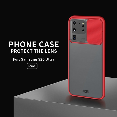 

For Samsung Galaxy S20 Ultra MOFI Xing Dun Series Translucent Frosted PC + TPU Privacy Anti-glare Shockproof All-inclusive Protective Case(Red)