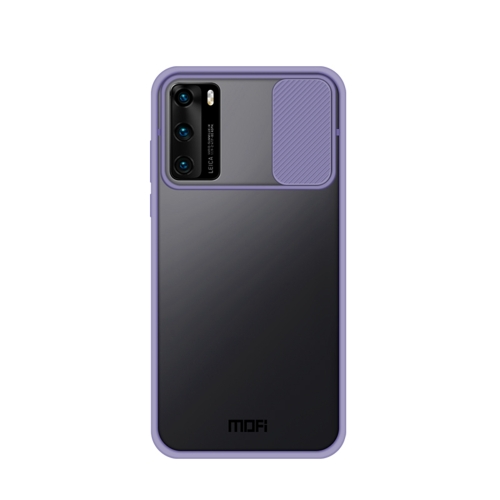 

For Huawei P40 MOFI Xing Dun Series PC + TPU Anti-peep Waterproof And Anti-drop All-inclusive Protective Shell, Translucent Frosted(Purple)
