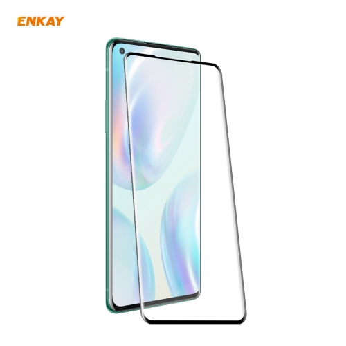 

For OnePlus 8 ENKAY Hat-Prince 0.26mm 9H 3D Full Glue Explosion-proof Full Screen Curved Heat Bending Tempered Glass Film