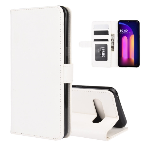 

For LG V60 ThinQ 5G R64 Texture Single Horizontal Flip Protective Case with Holder & Card Slots & Wallet& Photo Frame(White)