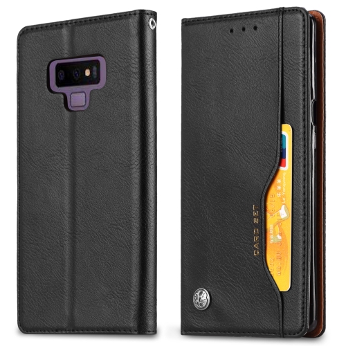 

Knead Skin Texture Horizontal Flip Leather Case for Galaxy Note9, with Photo Frame & Holder & Card Slots & Wallet(Black)