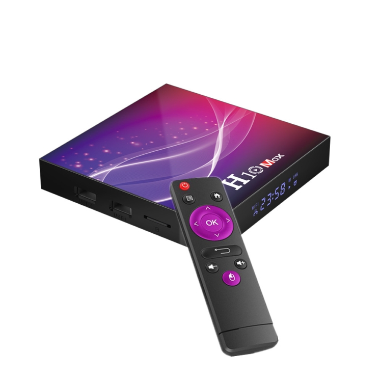 

H10 MAX H6 4K HD Android 10 Network Set-top Box WiFi Smart TV Box Player, H616 Quad-core, Memory:4GB+32GB(EU Plug)