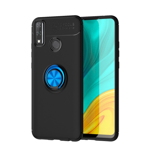 

For Huawei Y8S Metal Ring Holder 360 Degree Rotating TPU Case(Black+Blue)