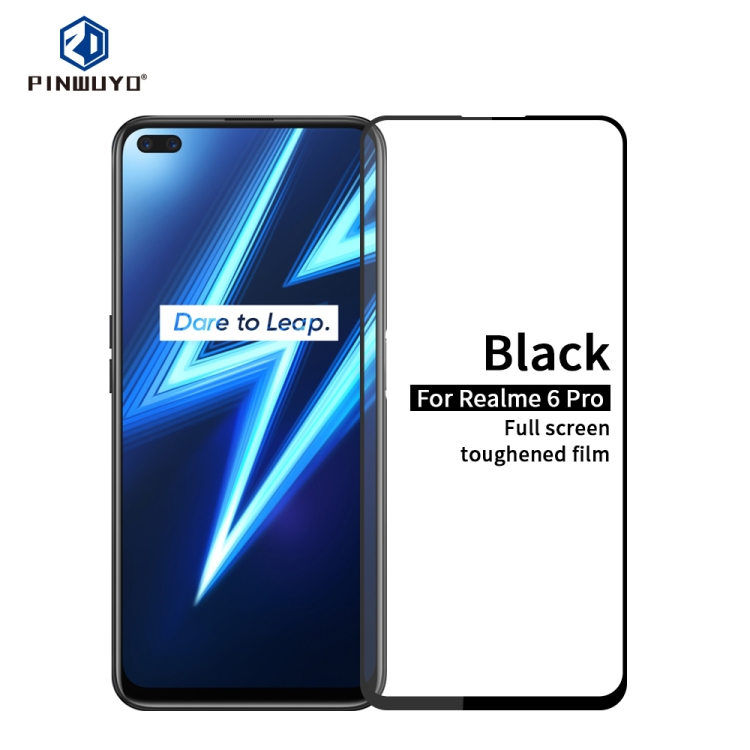 

For OPPO Realme 6 Pro PINWUYO 9H 2.5D Full Screen Tempered Glass Film(Black)