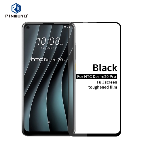 

For HTC Desire 20 Pro PINWUYO 9H 2.5D Full Screen Tempered Glass Film(Black)