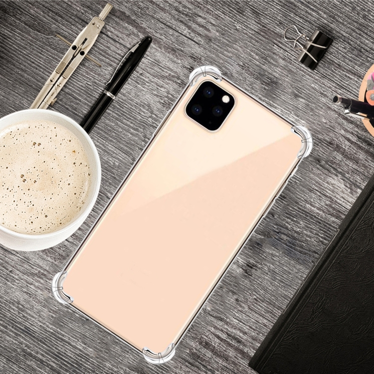 

For iPhone 12 / 12 Pro Four-Corner Anti-Drop Ultra-Thin Transparent TPU Phone Case(Transparent)