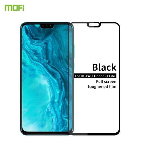 

For Huawei Honor 9X Lite MOFI 9H 2.5D Full Screen Tempered Glass Film(Black)
