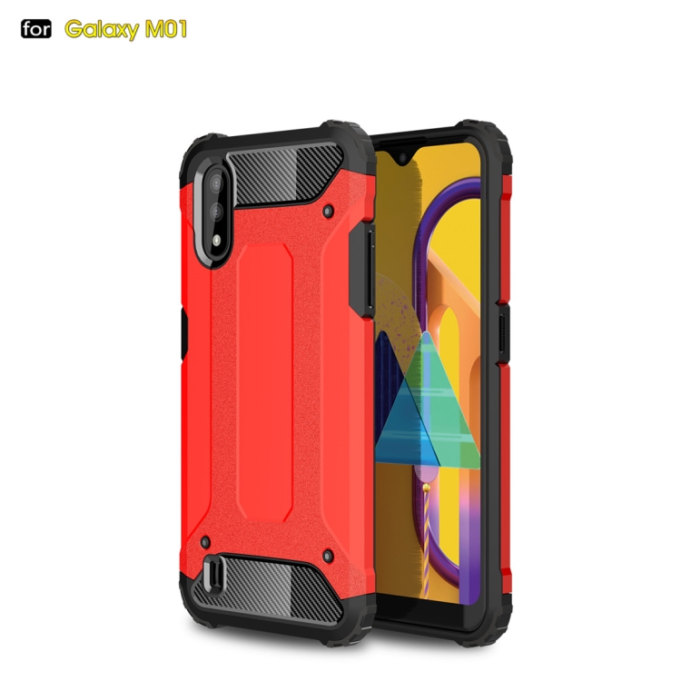 

For Samsung Galaxy M01 Magic Armor TPU + PC Combination Case(Red)