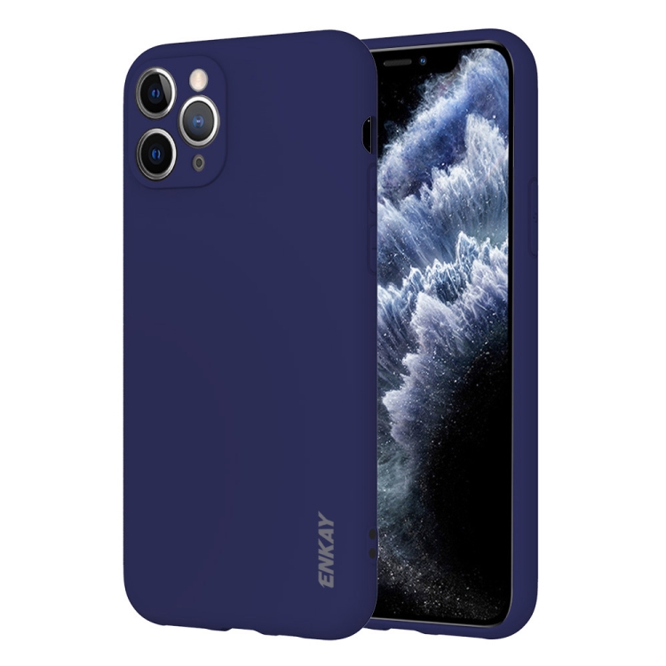 

For iPhone 11 Pro Max Hat-Prince ENKAY ENK-PC039 Ultra-thin Solid Color TPU Slim Case Soft Cover(Royal Blue)