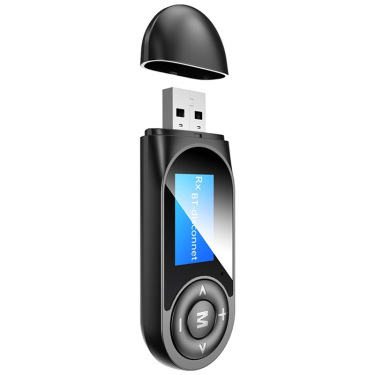 

T13 Bluetooth 5.0 Drive-free USB Bluetooth Receiver and Transmitter with Screen