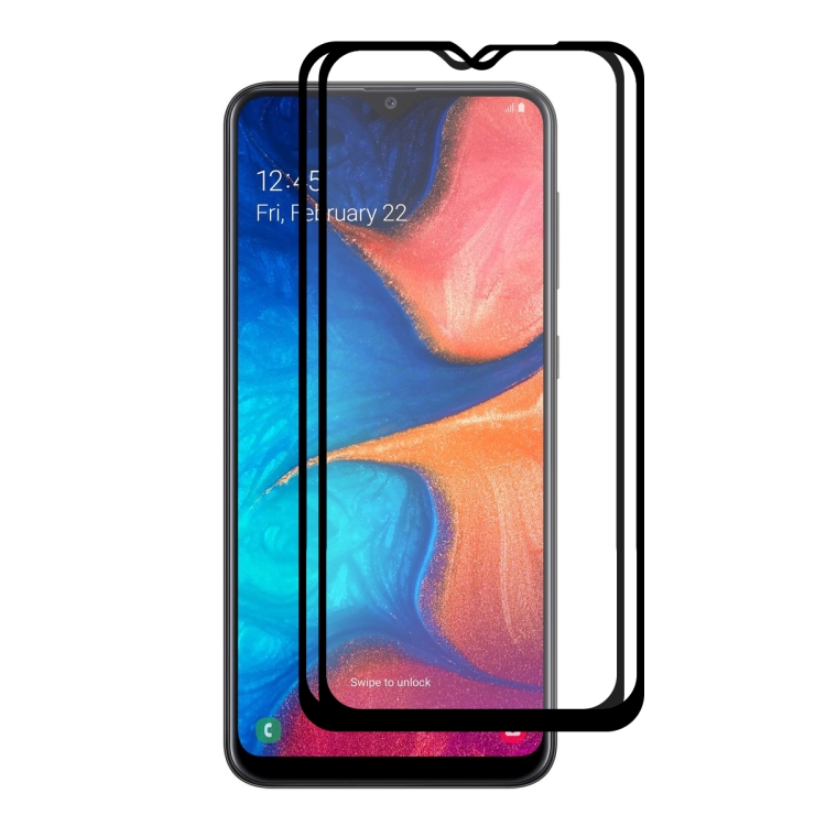 

2 PCS ENKAY Hat-prince Full Glue 0.26mm 9H 2.5D Tempered Glass Film for Samsung Galaxy A20e