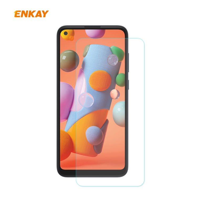 

For Samsung Galaxy A21 ENKAY Hat-Prince 0.26mm 9H 2.5D Curved Edge Tempered Glass Film
